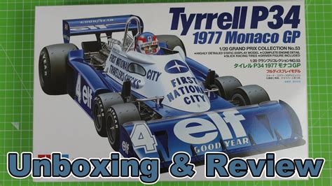 Tamiya Tyrrell P34 1977 Monaco Gp 120th Scale Model Kit Unboxing And