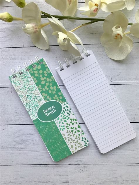 Spiral Bound Notepads Personalized Note Pads Set Of 3 Etsy