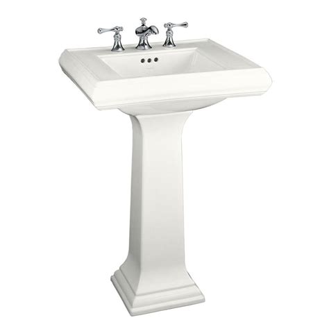 Kohler Memoirs Classic Ceramic Pedestal Combo Bathroom Sink In White