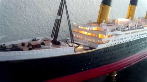 Rms Titanic Mini Craft Model With Led Lights Installed Youtube