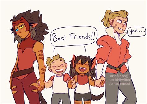 Got A Request Asking For Catra And Adora With Their Younger Selves A Little Awkward She Ra