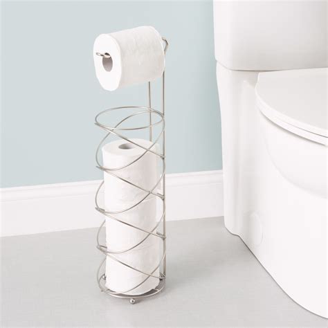 Home Basics Swirl Freestanding Toilet Paper Holder And Reviews Wayfair