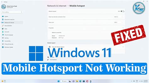 How To Fix Mobile Hotspot Not Working In Windows 11 YouTube