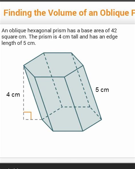 Volume Of A Hexagonal Prism Formula