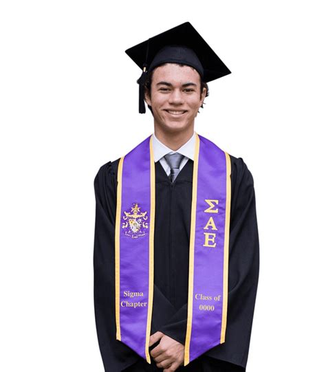 Sigma Alpha Epsilon Fraternity Custom Graduation Stole