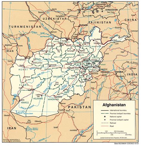 Landkarte Afghanistan Politische Karte Karten Und