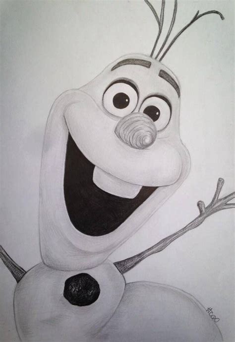 My Olaf Drawing From Frozen Frozen Dibujos Dibujos A Lápiz Y