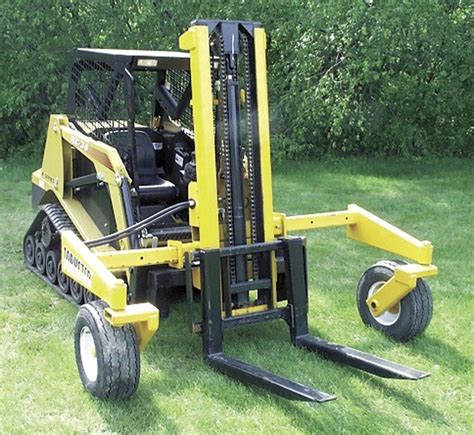 You Can Turn A Skid Steer Into A Forklift With This New Two Wheeled