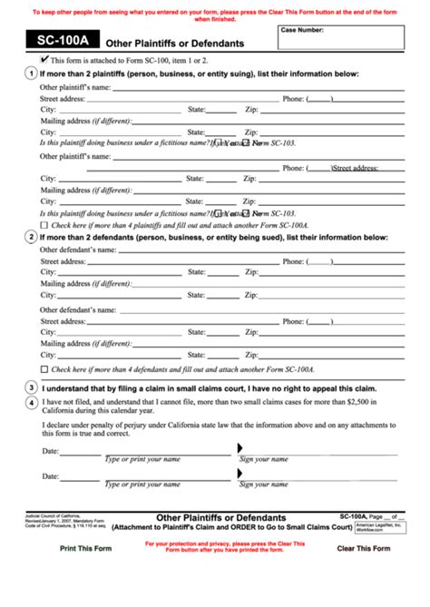 Sc 100 Fillable Form Printable Forms Free Online