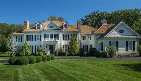 31 Million Colonial Mansion In New Canaan Ct Homes Of The Rich