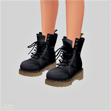 Femalecombat Boots워커여자 신발 Sims4 Marigold