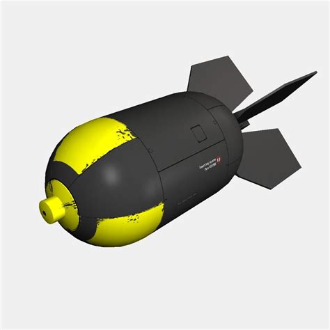 Nuclear Schemed Bomb 3d Model Flatpyramid