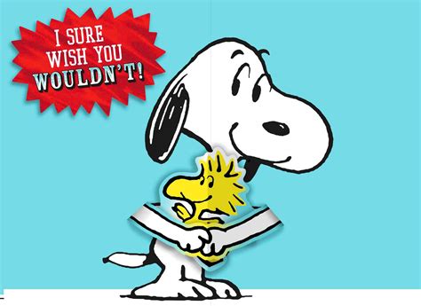 Peanuts® Snoopy Hug Pop Up Goodbye Card Greeting Cards Hallmark