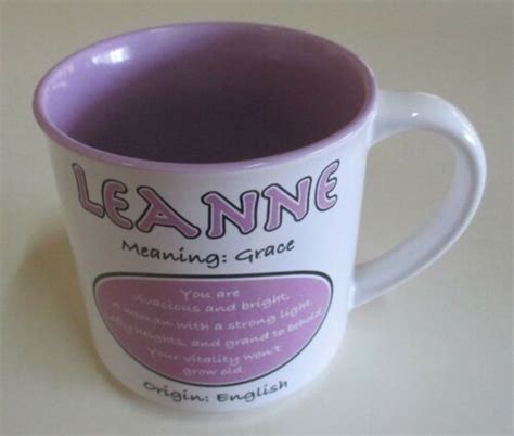 Personalised Leanne Name Large Mug Meaning And Origin Explained Gnt