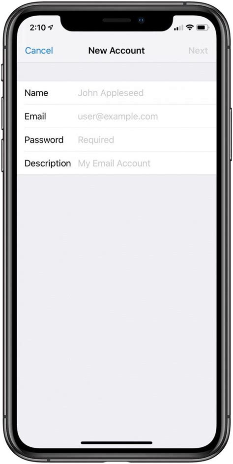 How To Add An Email Account To The Mail App On An Iphone