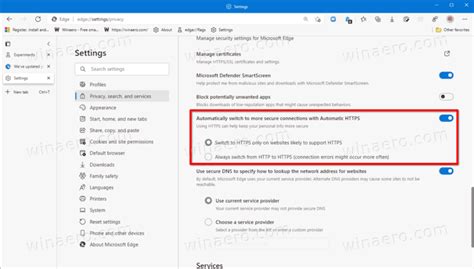Enable Or Disable Automatic For Urls In Microsoft Edge