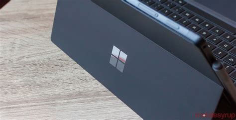 Microsoft Logo On Surface Pro 6 Microsoft Surface Surface Laptop