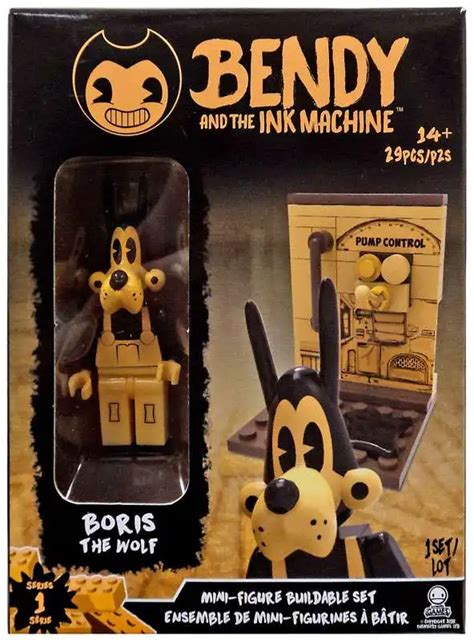 Bendy And The Ink Machine Mini Figure Boris The Wolf Buildable Set