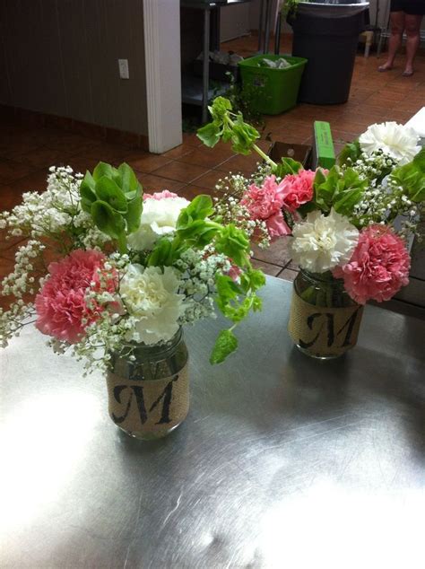 42 Best Mason Jar Flower Arrangements Images On Pinterest Weddings