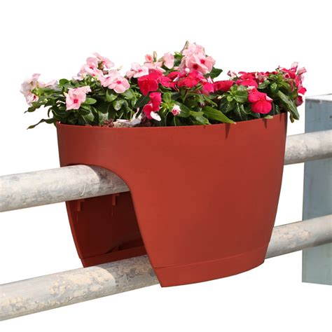 Railing planters help fix one of the downsides of living in an apartment in a big city (or any city for that matter). Greenbo Railing Deck and Balcony Planter - Set of 6 - Walmart.com - Walmart.com