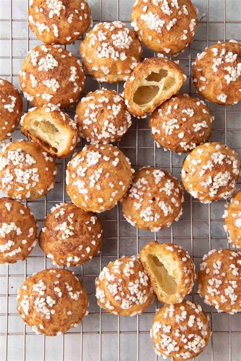 chouquettes recipe french sugar puffs the flavor bender