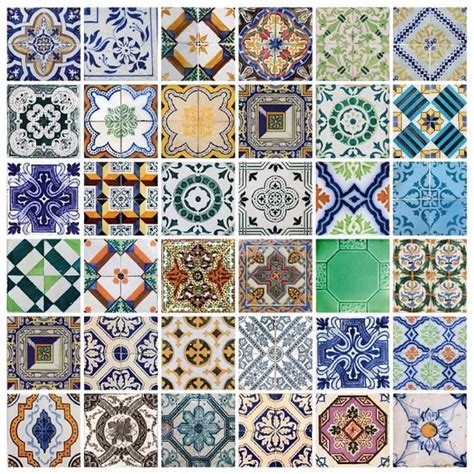 Portuguese Tiles Stickers Aljustrel Pack Of 36 Tiles Tile Etsy