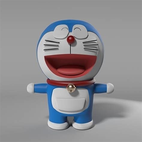 3d Model Doraemon Vr Ar Low Poly Cgtrader