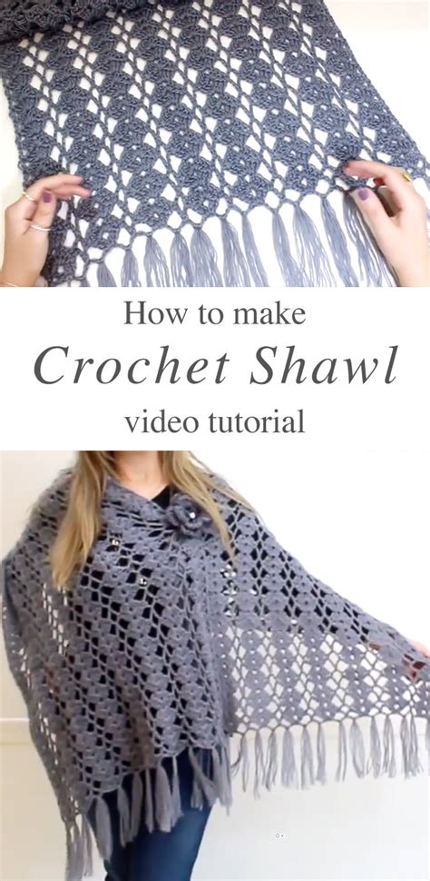 crochet rectangle shawl you can easily make crochetbeja
