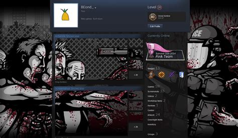 My New Steam Omg Zombies Background Profile