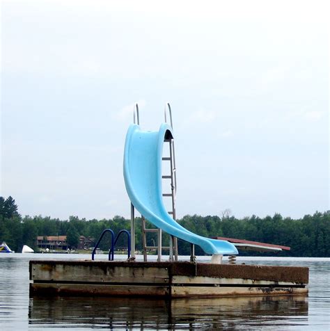 Slide At The Lake Lake Dock Lake Life Lake House