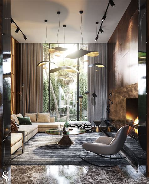 Villa In Morocco 2 On Behance Moroccan Interiors Luxury Living Room
