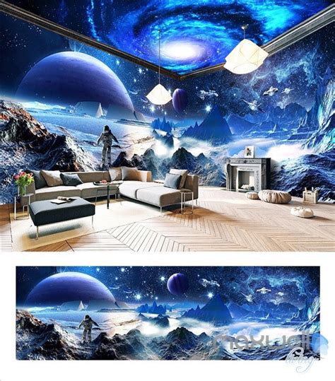Star Starry Space The Entire Room Wallpaper Wall Mural Decal Idcqw 000