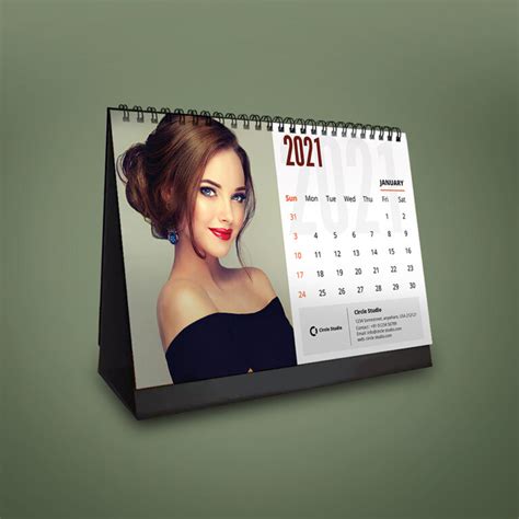 Desk Calendar 2021 Templates Graphic Dukan