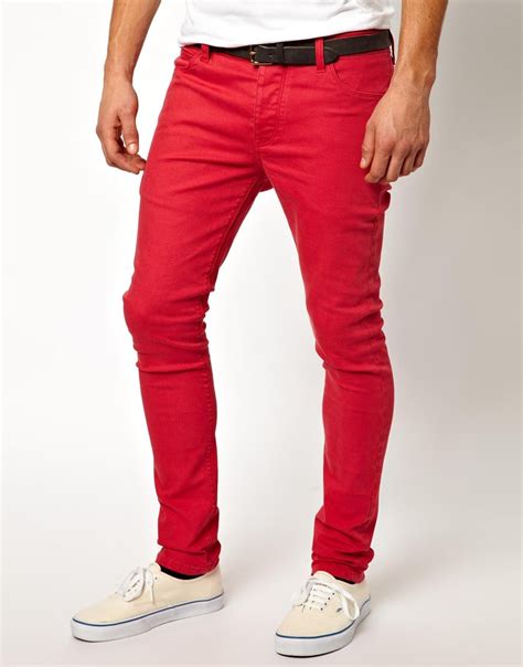 Womens Clothing And Accessories Red Skinny Jeans Augusta And Send Red