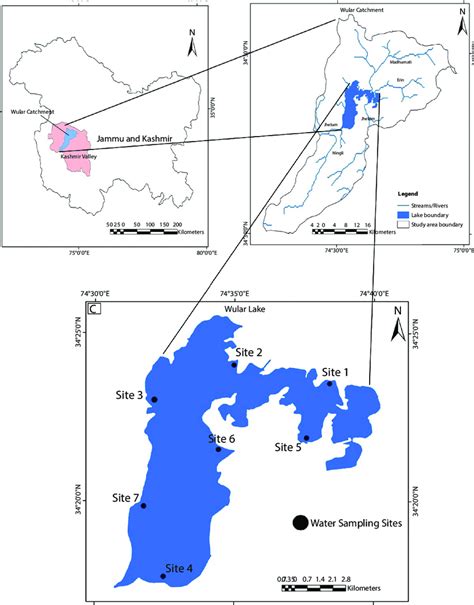 1 Location Map Of The Study Area Showing Wular Lake And Sampling Sites