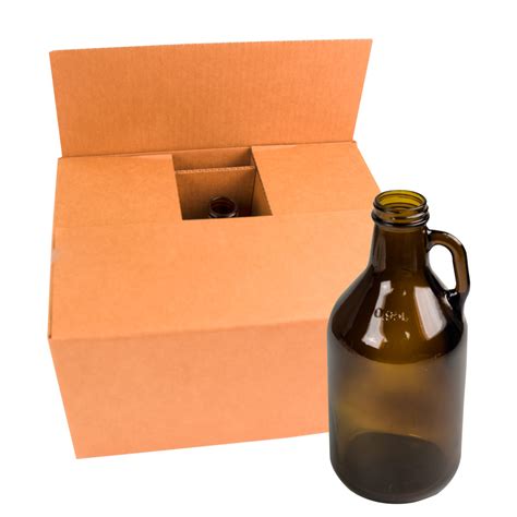 32 Oz Growler Amber Glass Jugs With 38400 Necks Cap Sold Separately