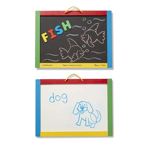 Melissa And Doug Magnetic Chalkboard Dry Erase Board 10145 Toys Shopgr