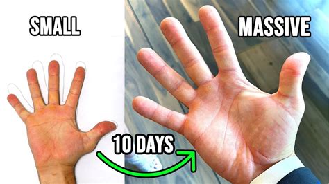 How I Grew My Hands Bigger In 10 Days Youtube