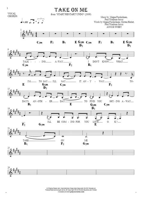 Pin On Notes Lyrics And Chords For Vocal With Accompaniment
