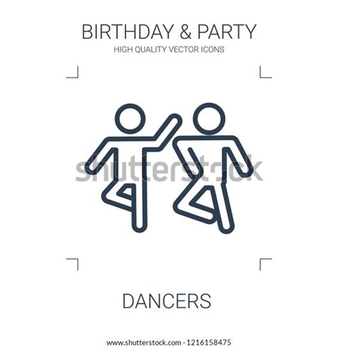 Dancers Icon High Quality Line Dancers Stock Vector Royalty Free