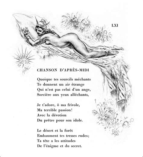 couplet 1 laisse courir tes doigts sur la colonne vertébrale du piano. Les Fleurs du Mal by Charles Baudelaire, Illustrated by ...