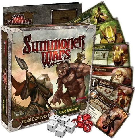 Настільна гра Summoner Wars Guild Dwarves Vs Cave Goblins купити