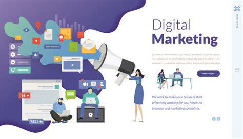 Digital Marketing Web Design For Banner Using For Animation Ai