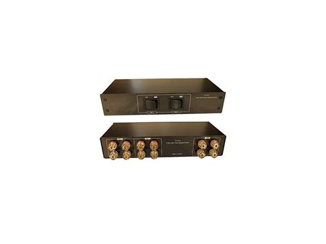 2 Zone Speaker Pair High Power Selector Switch Switcher With Gold
