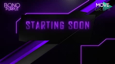 Digital Starting Soon Purple Windows Theme 4x Twitch Screens Pack