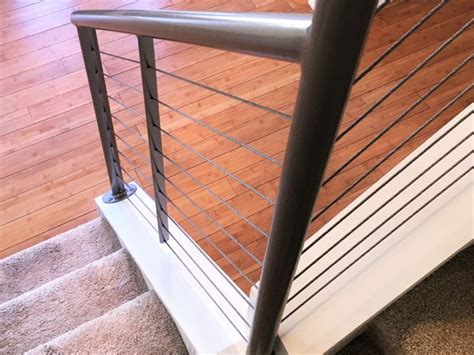 Grey Stainless Interior Cable Rail Great Lakes Metal Fabrication