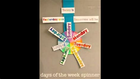 How To Make Days Of The Week Spinner Youtube