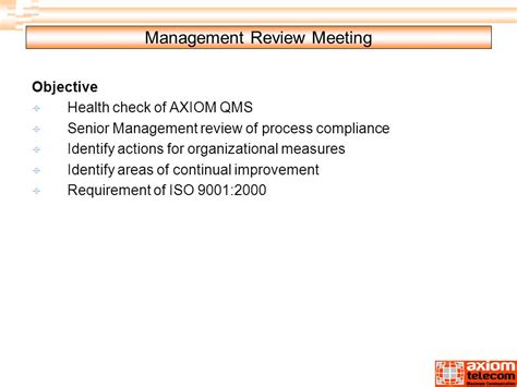 Iso 9001 Management Review Meeting Presentation Sample Lanetacp