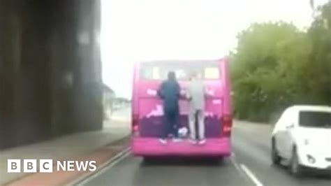 Sheffield Bus Surfing Video Prompts Vehicle Refit Bbc News