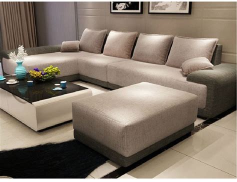 Fabric l shaped sofas can add a very warm, homely style to any living room. Modern Italian Furniture Simple Style Super Big Size ...